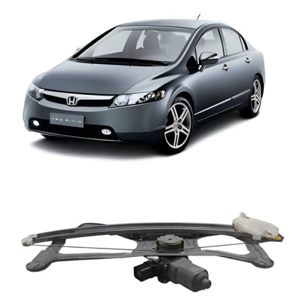 Maquina Vidro Eletrico Diant. Direito New Civic 2006 A 2011