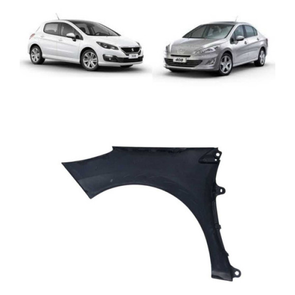 Paralama Diant Direito Preto Peugeot 308 408 2012 Original