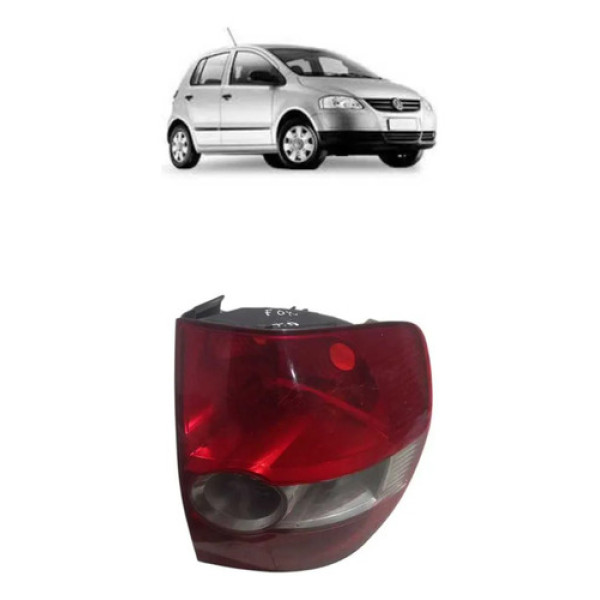 Lanterna Traseiro Direito Volkswagen Fox 2006 Direito/passageiro Vermelho