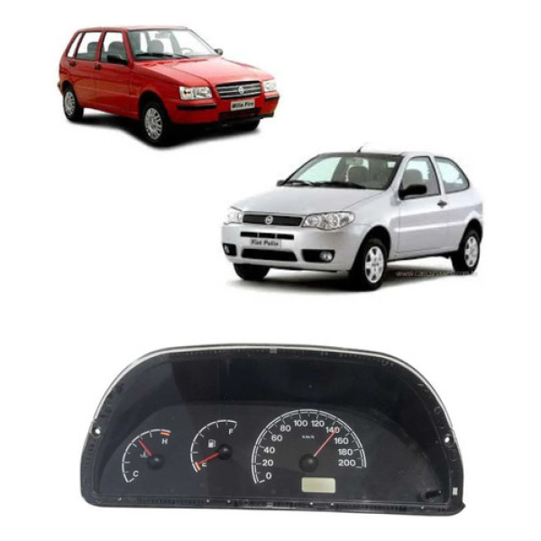 Painel Instrumentos Original Fiat Uno Palio 2005/2011 Preto