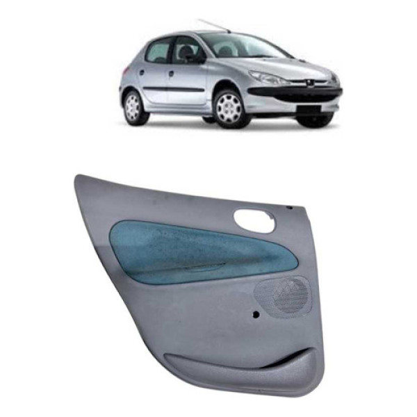 Forro De Porta Traseiro Esquerdo Peugeot 206 207 2001