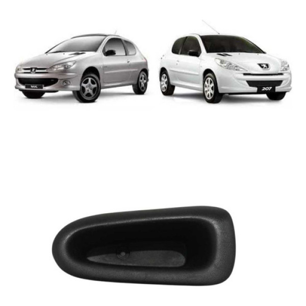 Puxador Porta Traseira Esquerda Peugeot 206 Cod:(9631696877)