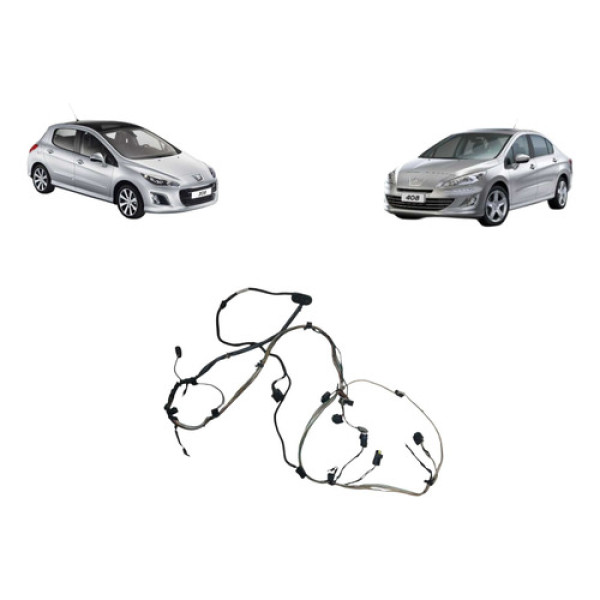 Chicote Parachoque Traseiro Peugeot 408 2011 Á 2017