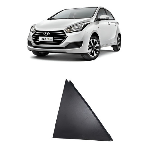 Moldura Externa Tras. Le Hyundai Hb20 1.0 2013/2018 - Preto