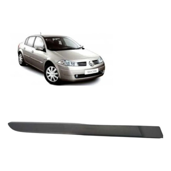Friso Porta Traseira Direita Renault Megane 2007 2008 Cinza