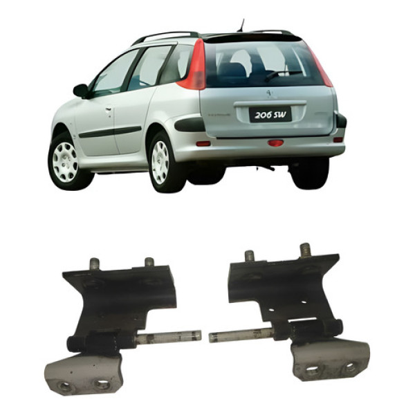 Par Dobradiça Tampa Traseira 206 207 Sw Escapade