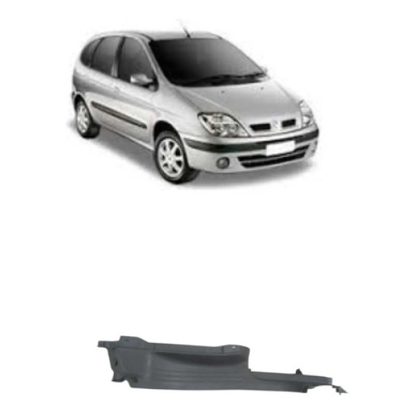 Soleira Porta Traseira Direita Renault Scenic 05/07 Original Prata