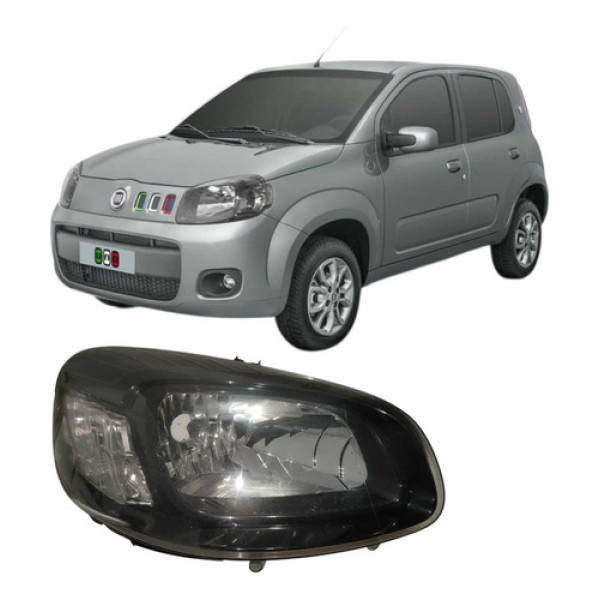 Farol Direito Fiat Uno 2016 Á 2021 Original C/detalhe