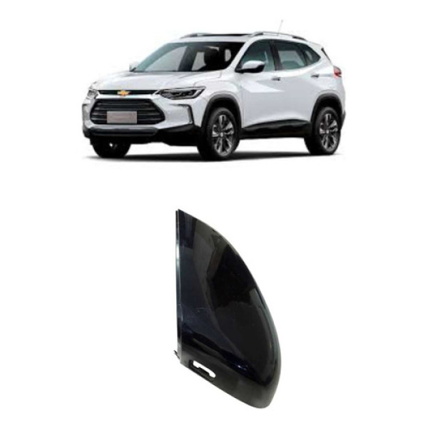 Capa Retrovisor Lado Esquerdo Tracker 2022  C/furo Sensor Preto