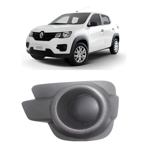 Moldura Farol Milha Esquerdo Renault Kwid