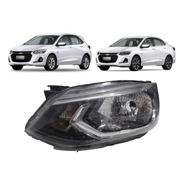 Farol Esquerdo Gm Onix 2020 Á 2024 Original