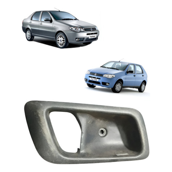 Moldura Maçaneta Interna Esquerda Fiat Palio Siena 2006 2017