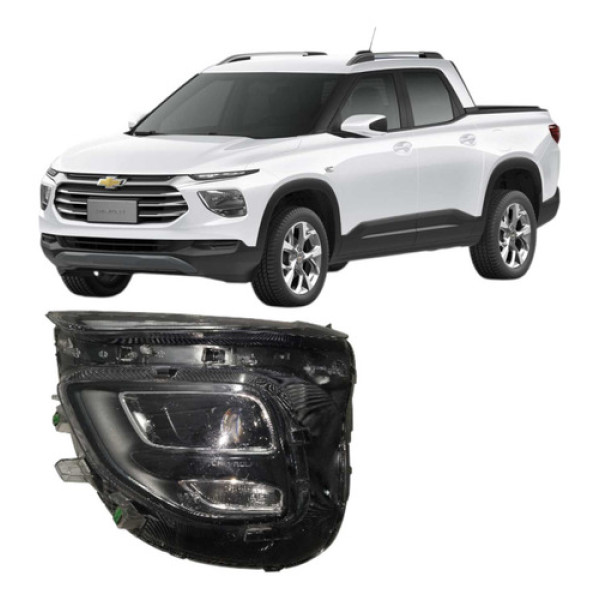 Farol Esquerdo Led  Gm Montana 2023 Á 2025 C/ Detalhe