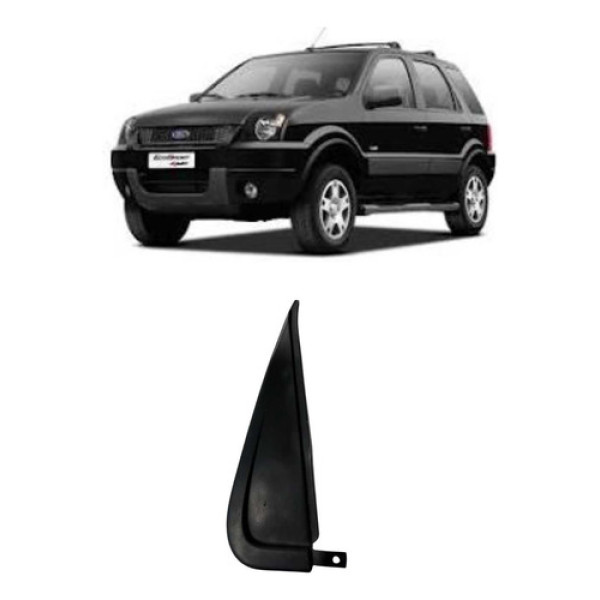 Acabamento Externo Porta Traseira Direita Ecosport 2003 2010 Preto