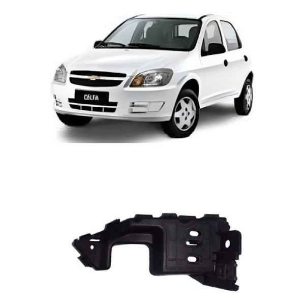 Guia Para-choque Dianteiro Esquer Celta/prima  2007