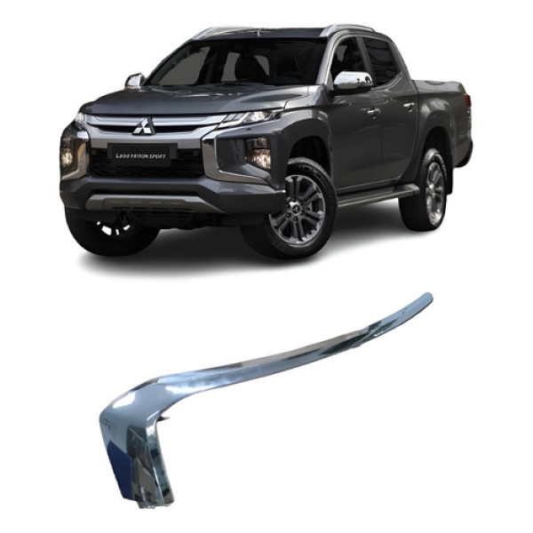 Friso Parachoque Dianteiro Esquerdo Mitsubishi L200 20/23