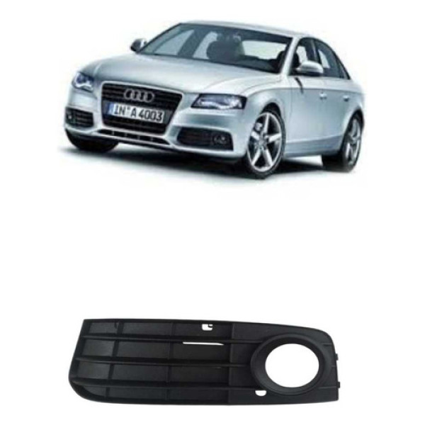 Grade Farol De Milha Lado Esquerdo Audi A4 2009-2013 Preto Preto Esquerdo