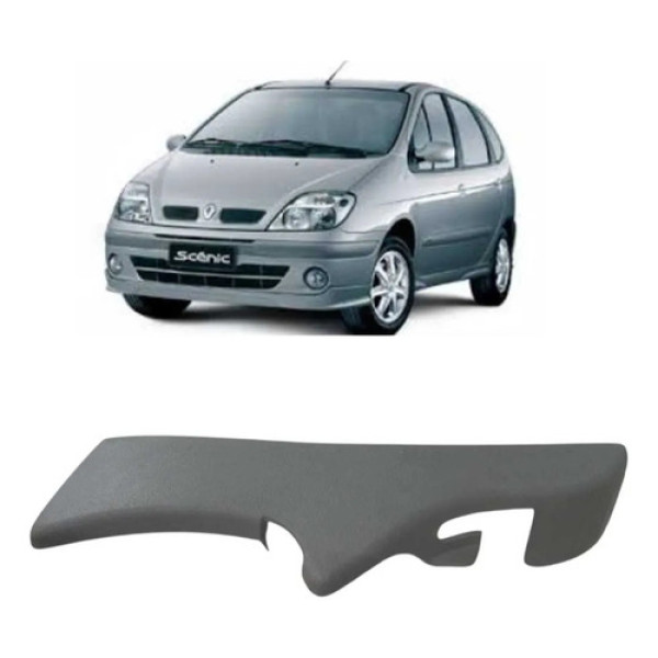 Moldura Banco Dianteiro Esquerdo Renault Scenic 2005/2007 Prata