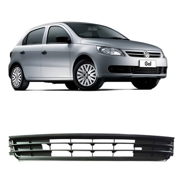 Grade Parachoque Gol 2013 2014 2015 Central Preta Vw