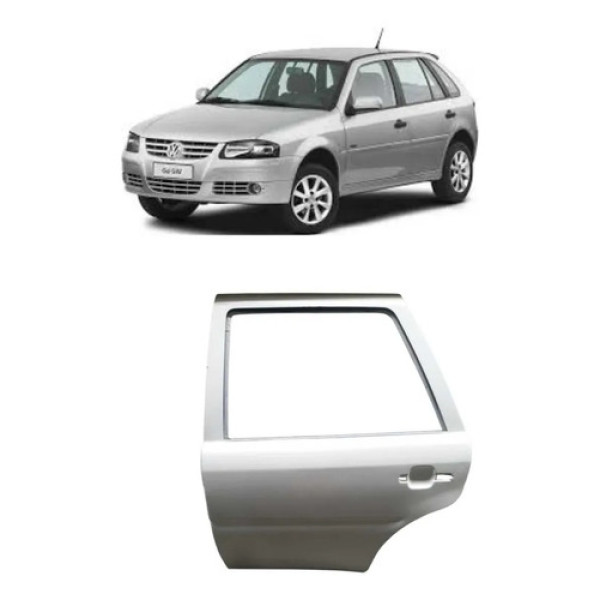 Porta Traseira Esquerda Gol Parati Bola 1995-2014 Traseira Esquerda Branco