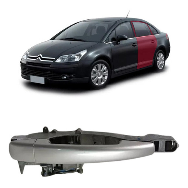 Maçaneta Porta Traseira Esquerda Citroen C4 Pallas 07 Até 12