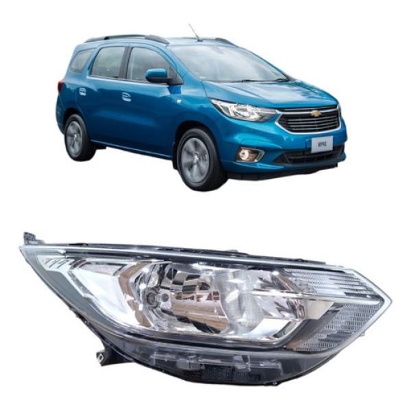 Farol Led Direito Chevrolet Spin 19/24 52154997 Sem Pezinhos