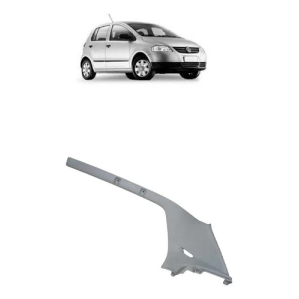 Suporte Bagagito Tampão Traseiro Direito Volkswagen Fox 2006 Cinza