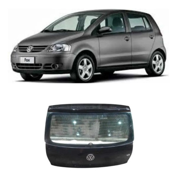 Tampa Traseira Porta Malas Volkswagen Fox 2006/2009 Preto