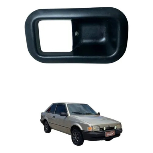 Moldura Maçaneta Interna Dianteira Esquerda Escort 1987 1992