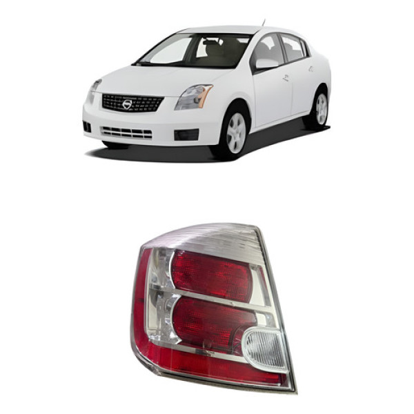 Lanterna Traseira Esquerda Nissan Sentra 2008 2009 Detalhe 