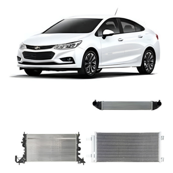Kit Conjunto Radiador Cruze 1.4 Turbo 2017 A 2019 Testado