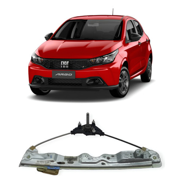 Maquina Vd Manual Traseira Esquerda Fiat Argo 17 A 23