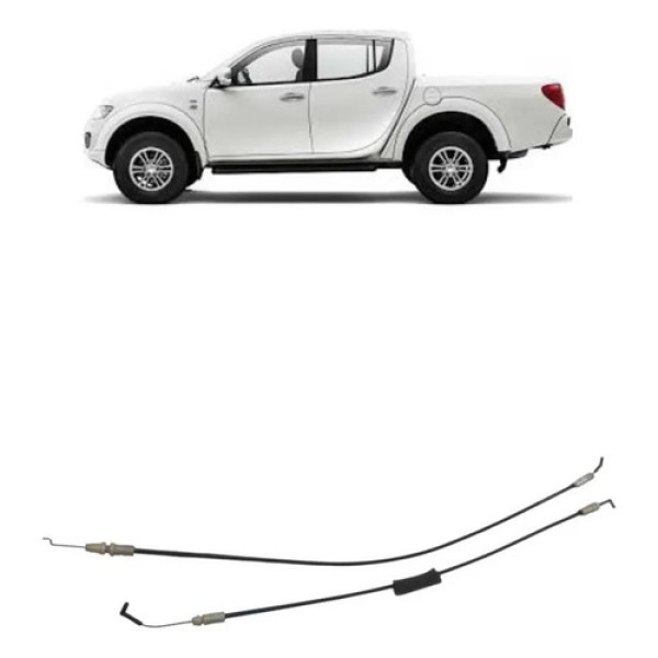 Cabo Fechadura Elétrica Dianteiro Esquerdo L200 Triton 08/16 Preto