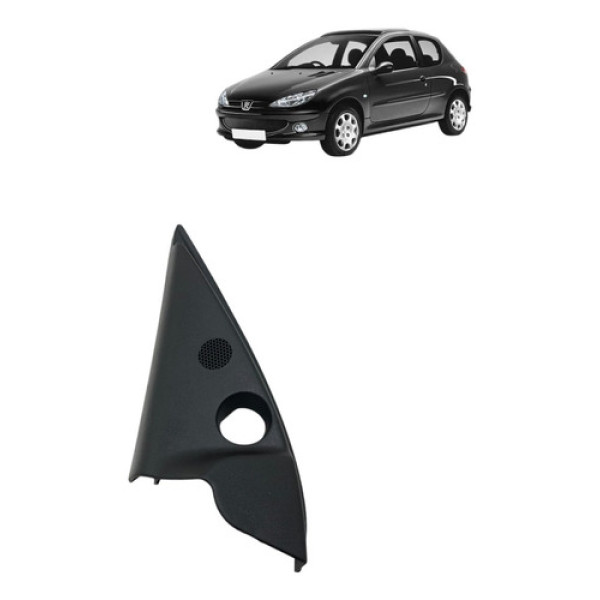 Acabamento Moldura Retrovisor Esquerdo Peugeot 206 2003 2004