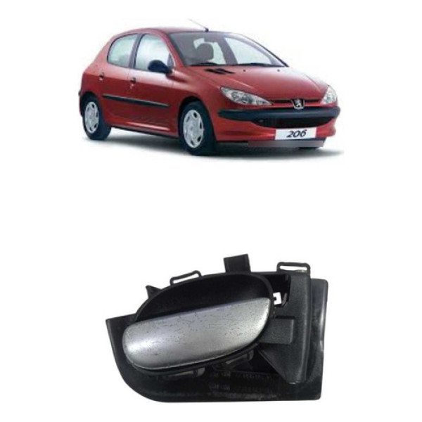 Maçaneta Interna Traseira Direita Peugeot 206 2006