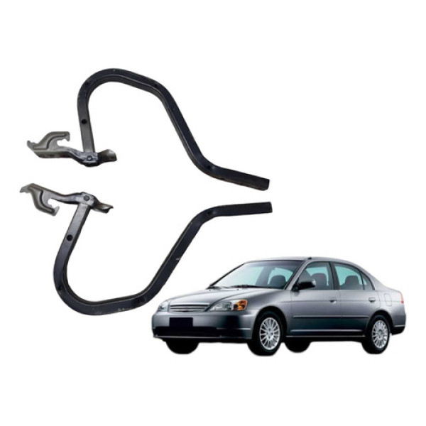 Par Dobradiça Braço Tampa Traseira Honda Civic 2001 2005