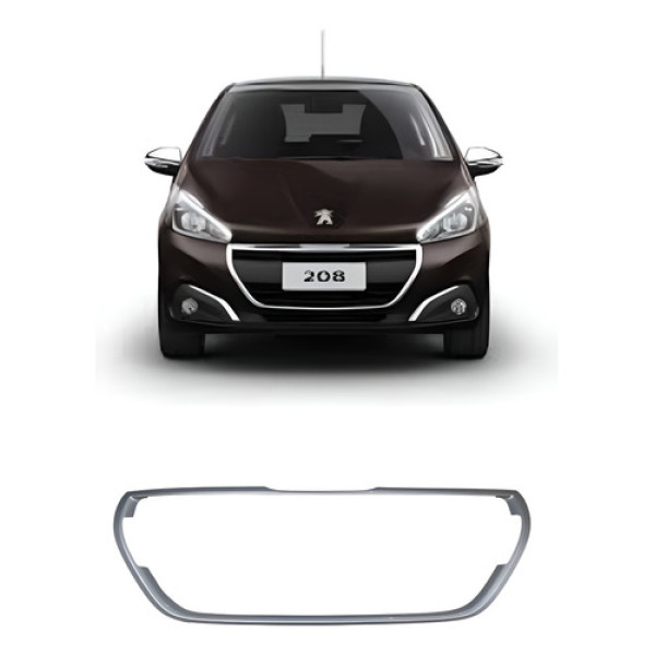 Friso Grade Peugeot 208 Original - Prata (usado) *detalhe