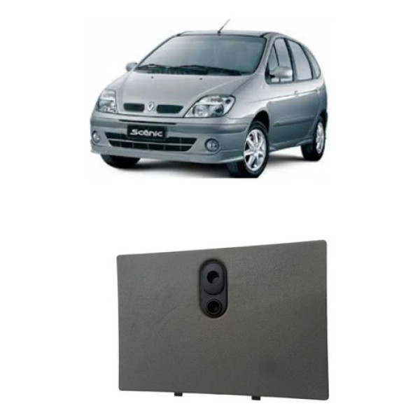 Tampa Porta Objetos Renault Scenic 2005/2007 Cinza