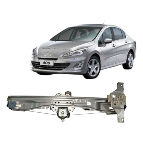 Maquina De Vidro Traseira Direita Peugeot 408 2012 A 2014