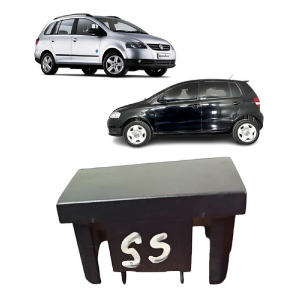 Acabamento Botao Falso Central Vw Fox Spacefox 2010 14