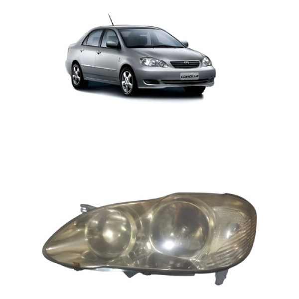 Farol Dianteiro Esquerdo Toyota Corolla 05 /08 Original