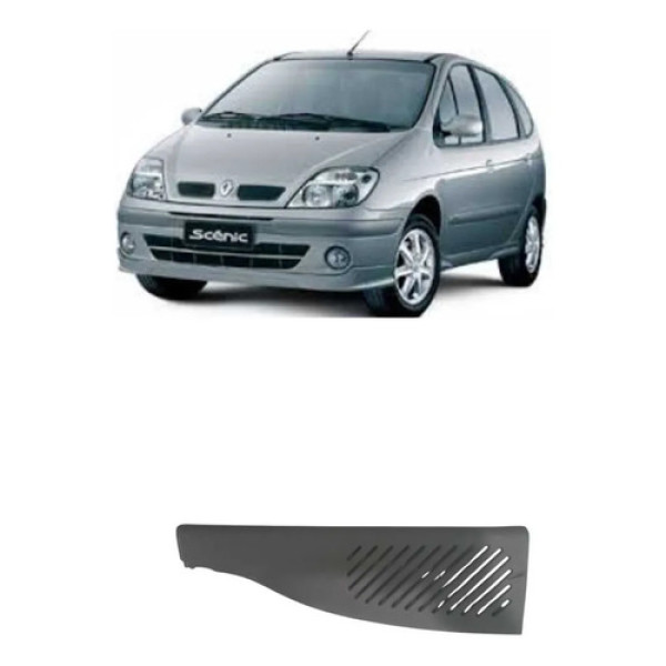 Tampa Do Alto Falante Traseiro L/d Renault Scenic05 Detalhe Cinza