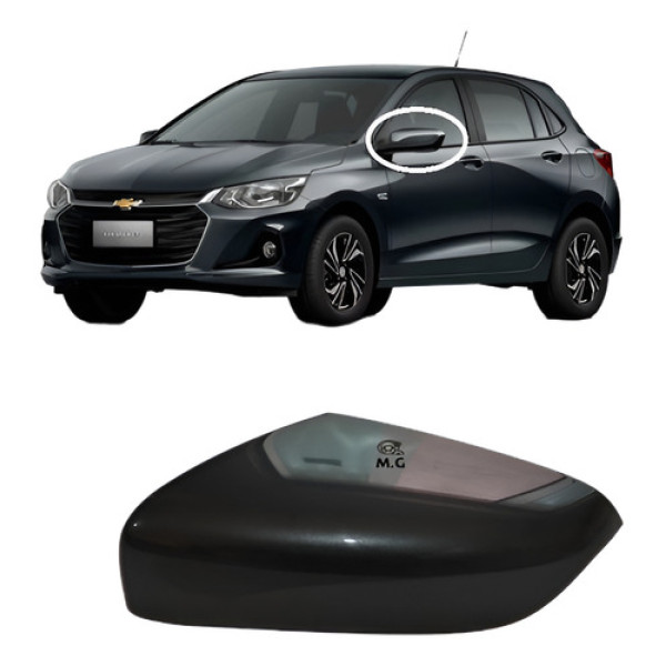 Capa Retrovisor Gm Novo Onix S/furo Do Sensor 20/24