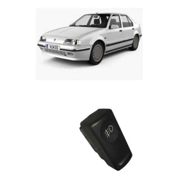 Interruptor Botão Comando Farol Milha Renault R19 1997 1.6 Preto