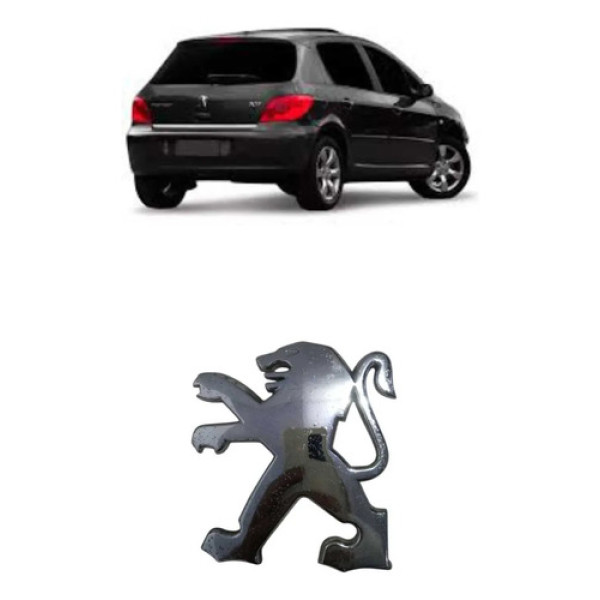 Emblema Tampa Traseira Peugeot 307 Hatch Original  2002-2012 Cromado