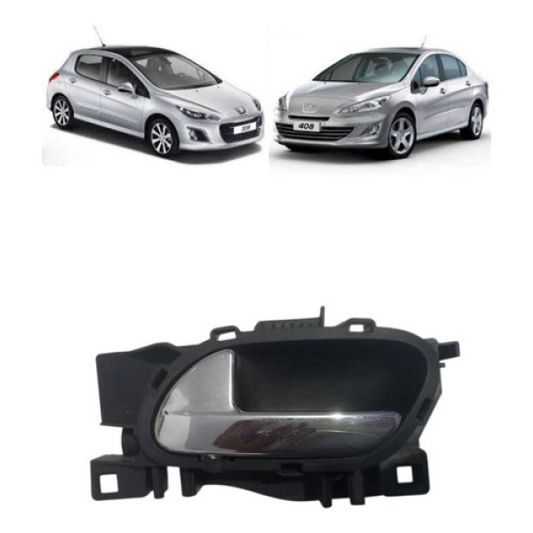 Maçaneta Interna Lado Esquerdo  Traseiro Peugeot 408 2012