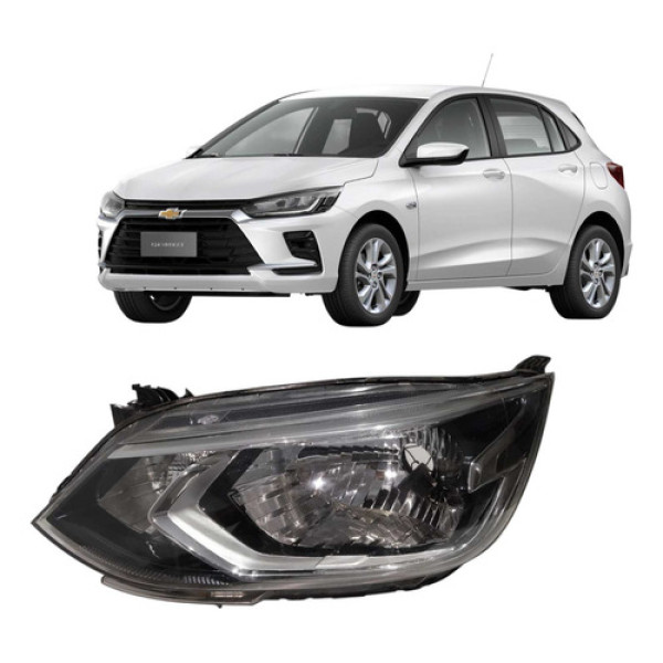 Farol Esquerdo Gm Onix 2022 Á 2024 C/detalhe Original