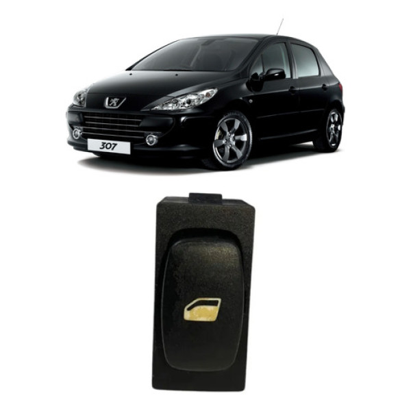 Botão Vidro Elétrico Traseiro Peugeot 2006 A 2012 Original
