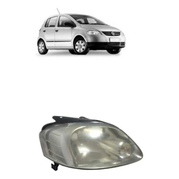 Farol Direito Volkswagen Fox Spacefox Original 2006 Direito/passageiro