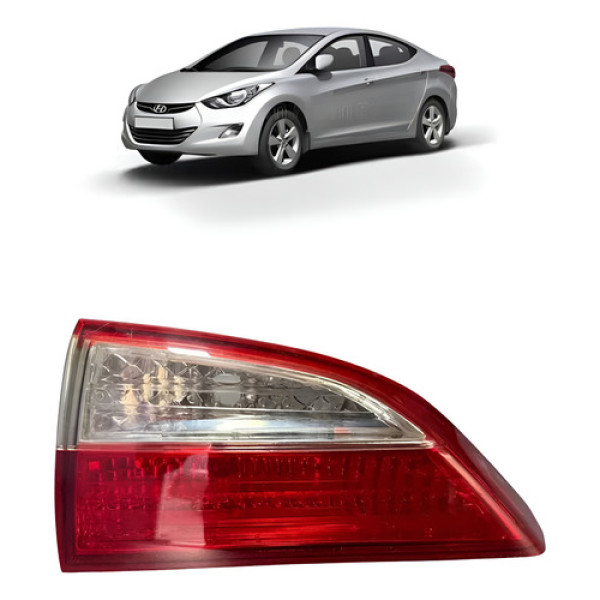 Lanterna Direita Tampa Hyundai Elantra 2012 Detalhe